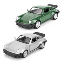 Автомодель - Porsche 911 Turbo 3.3 1978 (серый, темно-зеленый) за