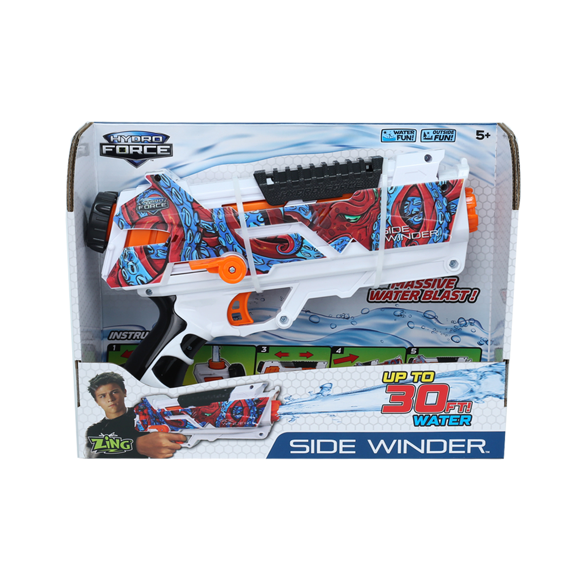 Игрушечный водный бластер серии «Hydro Force» – Side Winder за