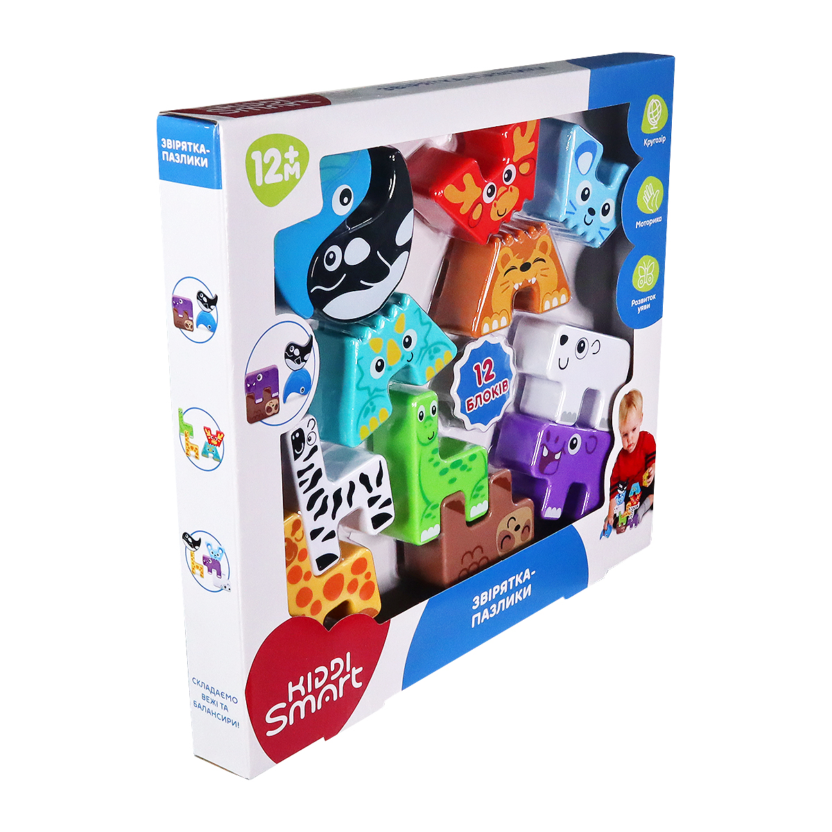 Обучающий игровой набор Kiddi Smart – Зверушки-пазлики за 647.00