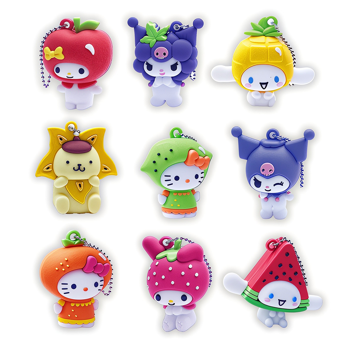 Hello Kitty スクイーズ 7点セット Фігурка-сюрприз Cool Things серії Hello Kitty Charms - Тутті