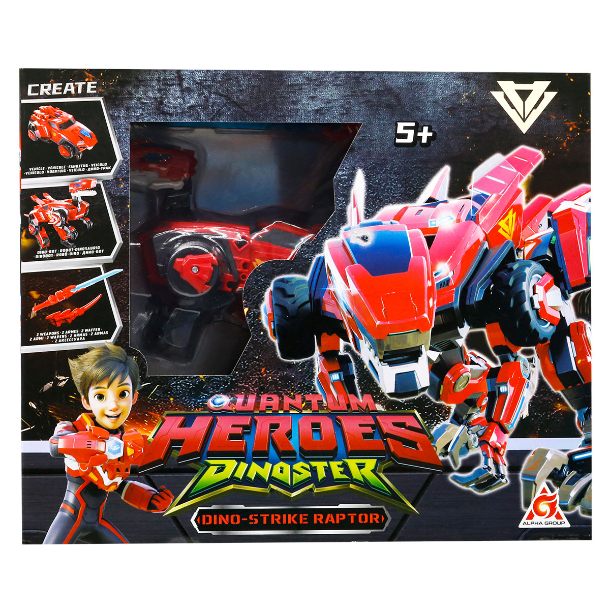 Динозавр-трансформер Dinoster - Мега Дино-Страйк Раптор за 1797.00