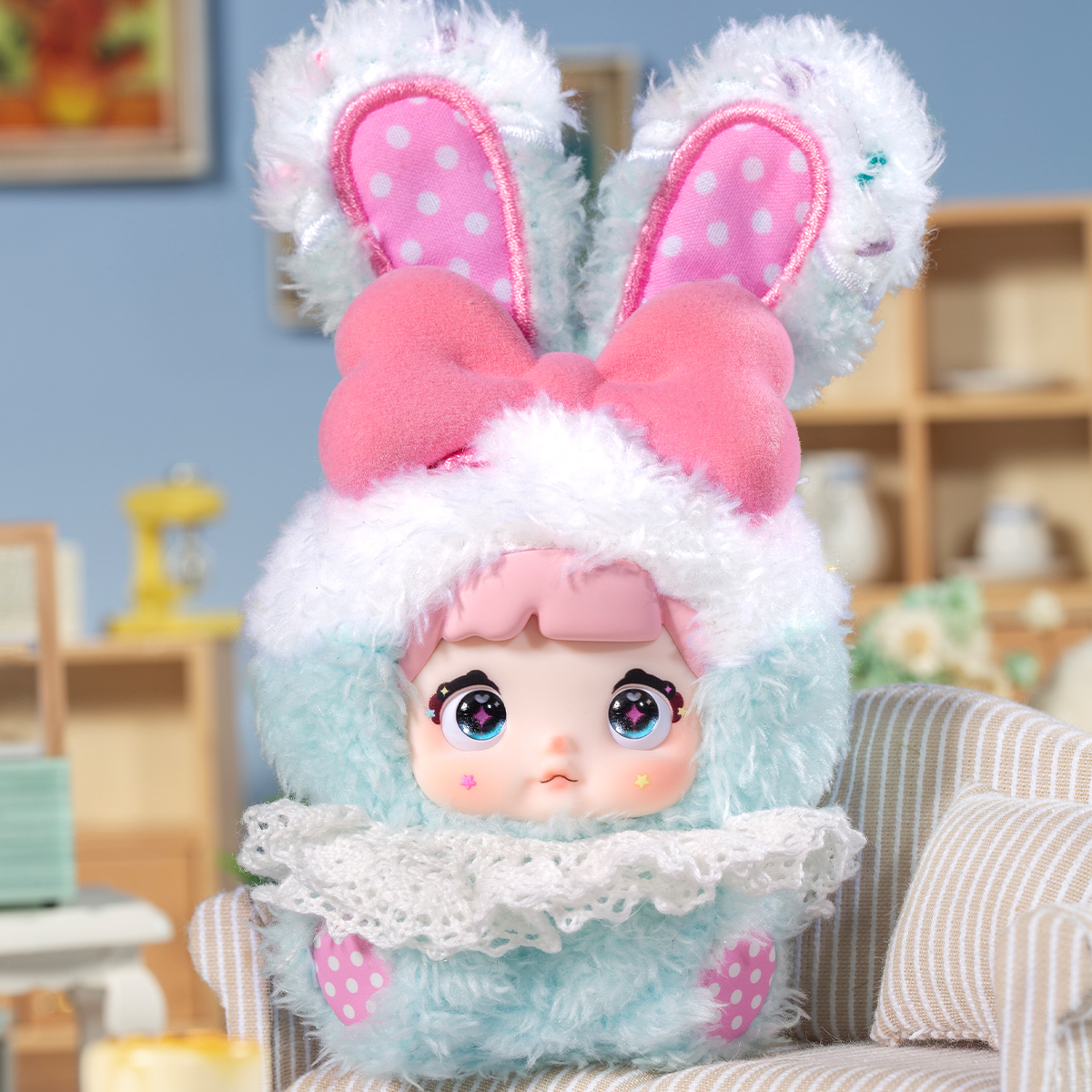 みんみ Пухнаста фігурка на підвісі POP TOP Hi TOY серії Nommi - Зайченята