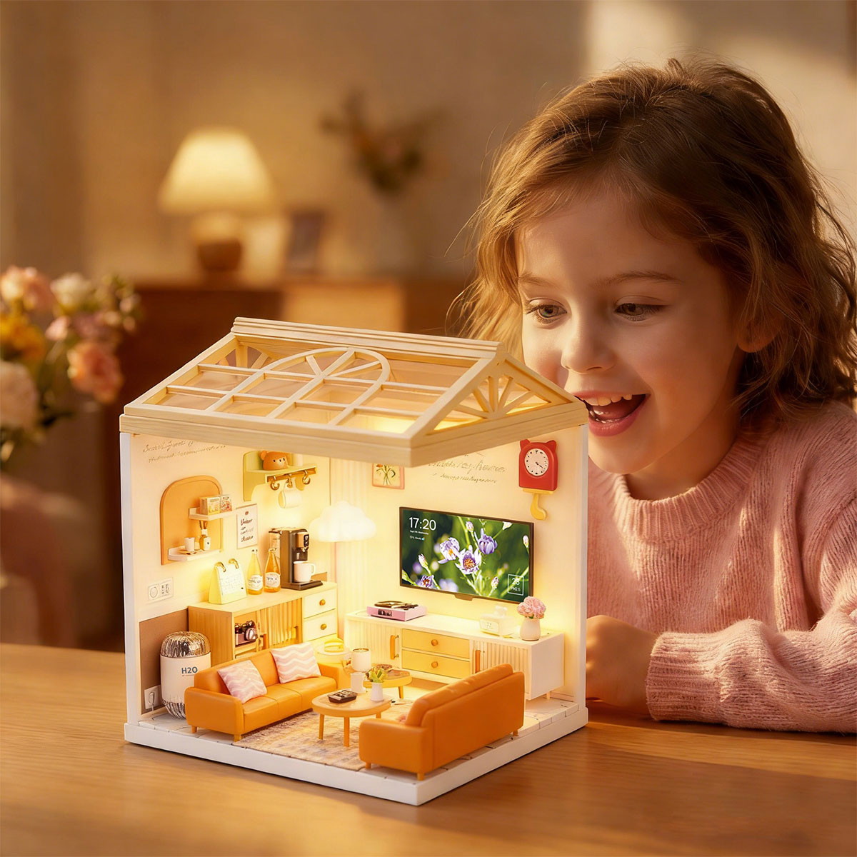 House Mini Конструктор-румбокс 前略ミルクハウス　グッズセット売り серии за (свет) Гостиная – Интерьер 少女漫画