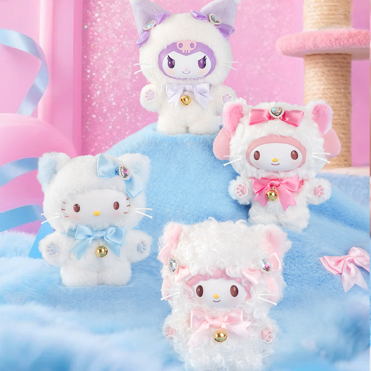 Мягкая игрушка-сюрприз на клипсе Pop Top Sanrio – Мечта с бантиком
