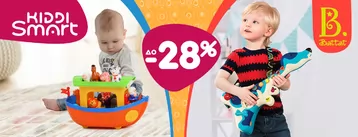 Знижки до -28% на іграшки Battat та Kiddi Smart