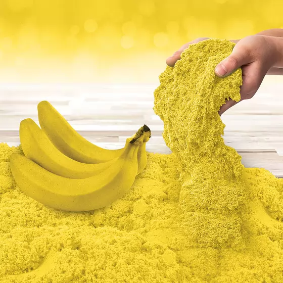 Песокдлядетскоготворчествас ароматом -KineticSand Банановый десерт