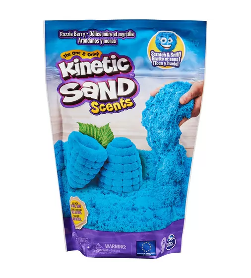 Пісок для дитячої творчості з ароматом - Kinetic Sand Блакитна малина - 71473R_1.jpg - № 1
