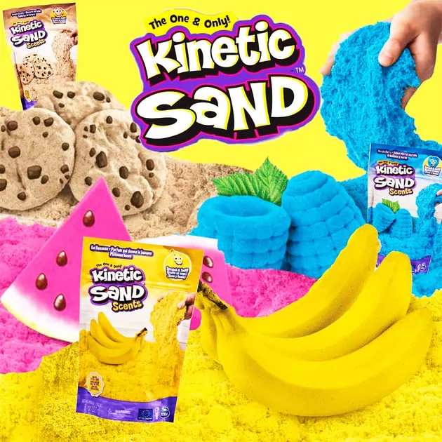 Песокдлядетскоготворчествас ароматом -KineticSand Голубая малина