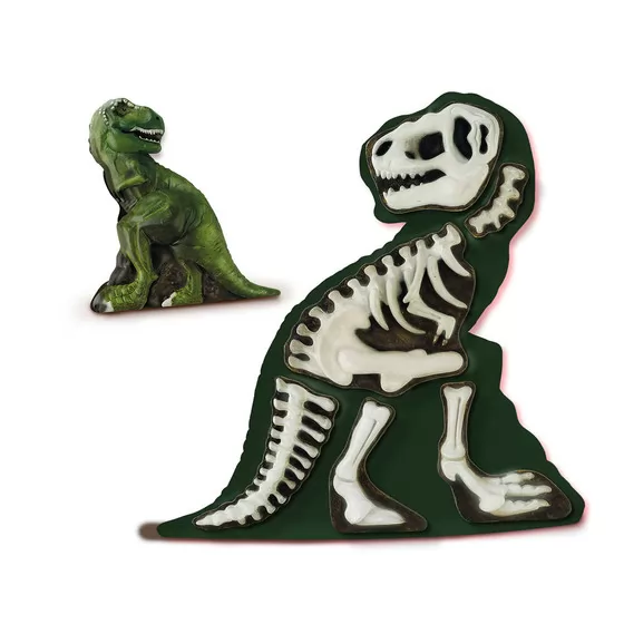 Набір для створення гіпсової фігурки - Ті-Рекс зі скелетом
