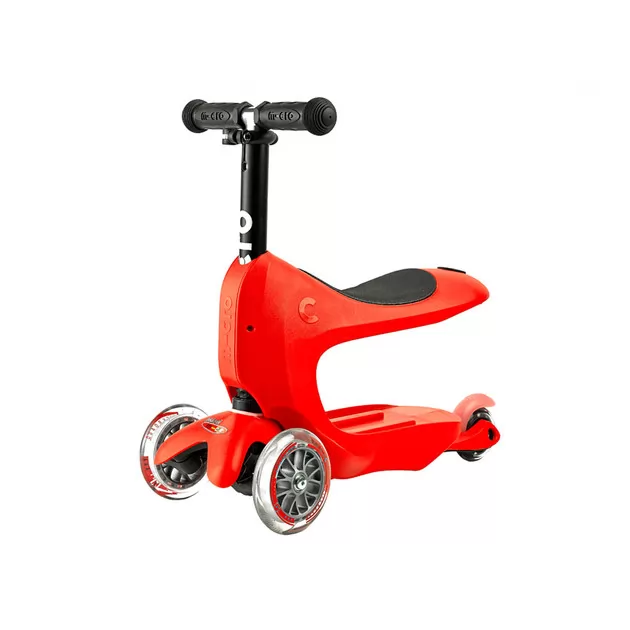Самокат MICRO серії Mini2go Deluxe Plus &ndash; Червоний
