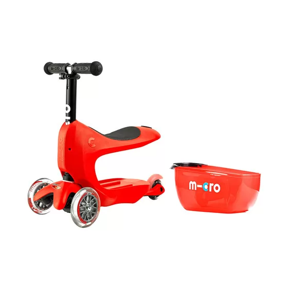 Самокат MICRO серии Mini2go Deluxe Plus – Красный