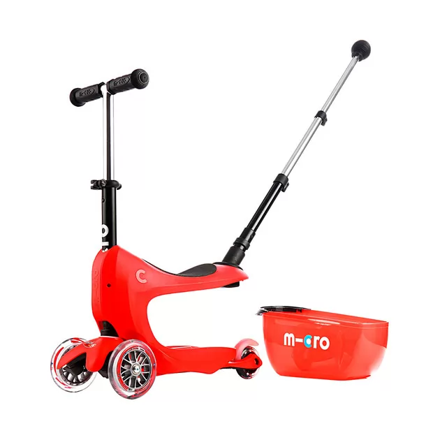 Самокат MICRO серії Mini2go Deluxe Plus &ndash; Червоний
