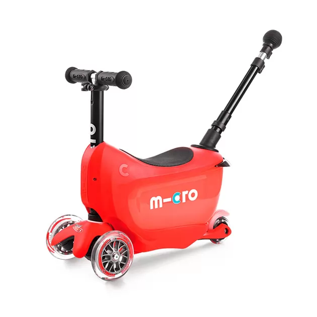 Самокат MICRO серії Mini2go Deluxe Plus &ndash; Червоний