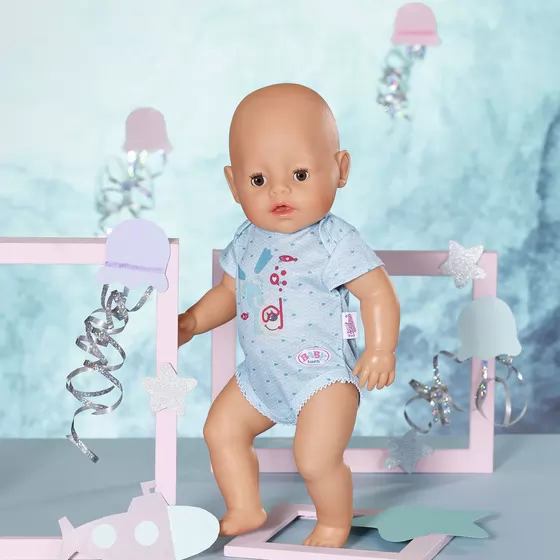 Одежда для куклы BABY born - Боди S2 (голубое)
