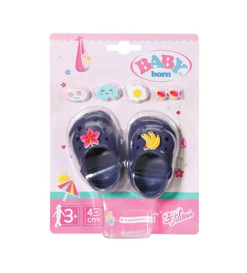 Обувь для куклы BABY born - Праздничные сандалии с значками - 828311_1.jpg - № 1
