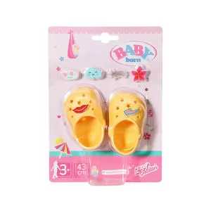 Взуття для ляльки BABY born - Святкові сандалі з значками (жовті)
