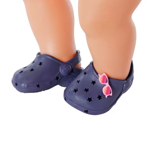 Обувь для куклы BABY born - Праздничные сандалии с значками (синие) - 828311-2_2.jpg - № 2