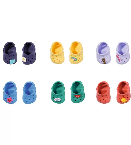 Обувь для куклы BABY born - Праздничные сандалии с значками (синие) - 828311-2_3.jpg - № 3