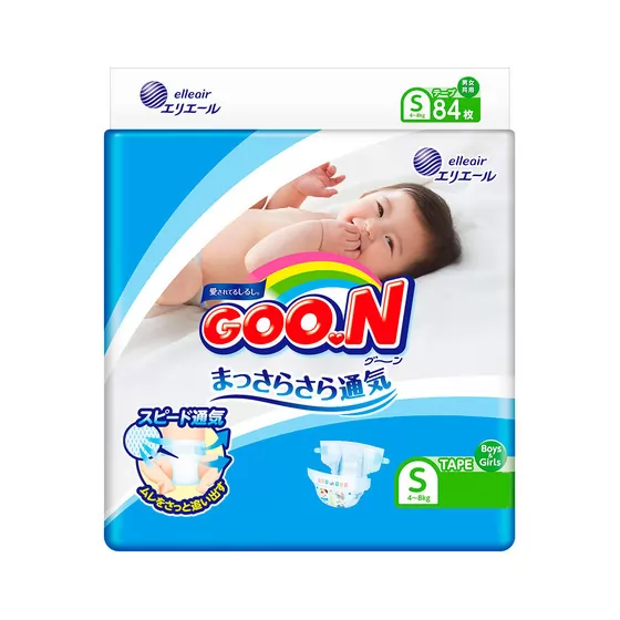 Подгузники Goo.N для детей (S, 4-8 кг)
