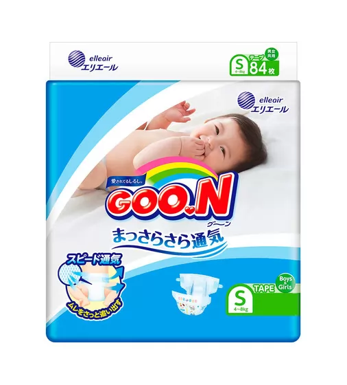 Підгузки Goo.N для дітей (S, 4-8 кг) - 843153-2_1.jpg - № 1