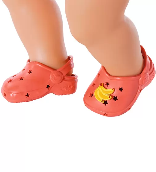 Обувь для куклы BABY born - Праздничные сандалии с значками (красные) - 828311-3_2.jpg - № 2