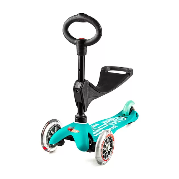 Самокат MICRO серії Mini 3in1 Deluxe" &ndash; Аква Блакитний"