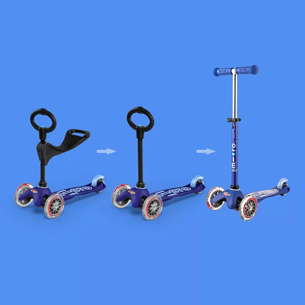 Самокат MICRO серии Mini 3in1 Deluxe" &ndash; Синий"