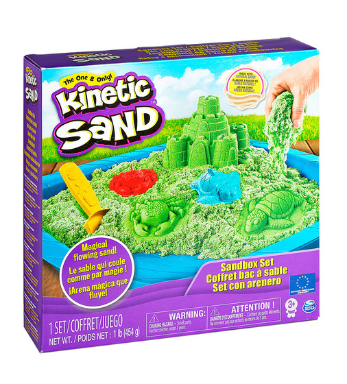 Набір Піску Для Дитячої Творчості - Kinetic Sand Замок З Піску (Зелений) - 71402G_1.jpg - № 1