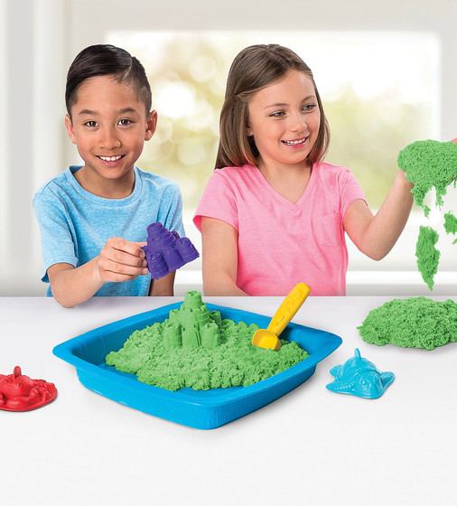 Набір Піску Для Дитячої Творчості - Kinetic Sand Замок З Піску (Зелений) - 71402G_2.jpg - № 2