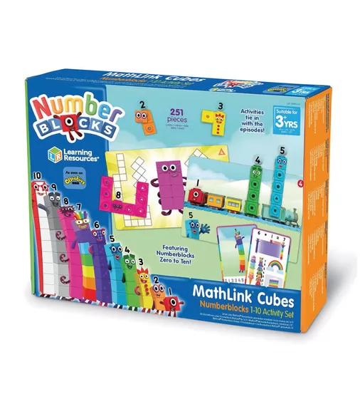 Навчальний ігровий набір LEARNING RESOURCES серії Numberblocks" - Вчимося рахувати Mathlink® Cubes" - LSP0949-UK_1.jpg - № 1