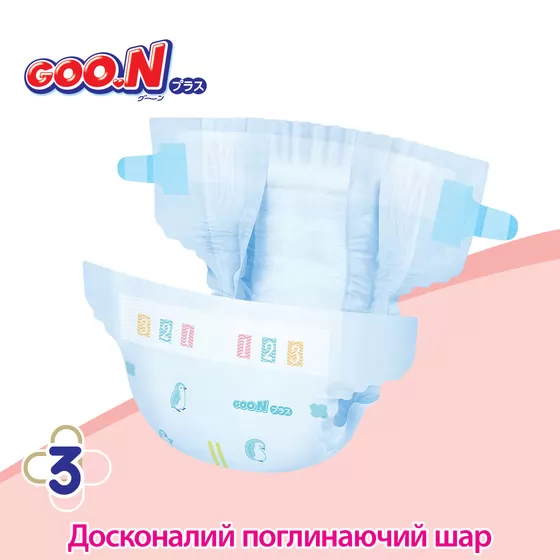 Подгузники Goo.N Plus для детей (S, 4-8 кг)