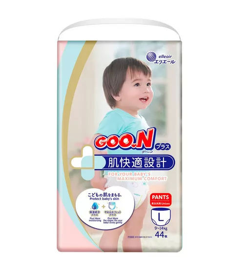 Трусики-подгузники Goo.N Plus для детей (L, 9-14 кг) - 843340_1.jpg - № 1