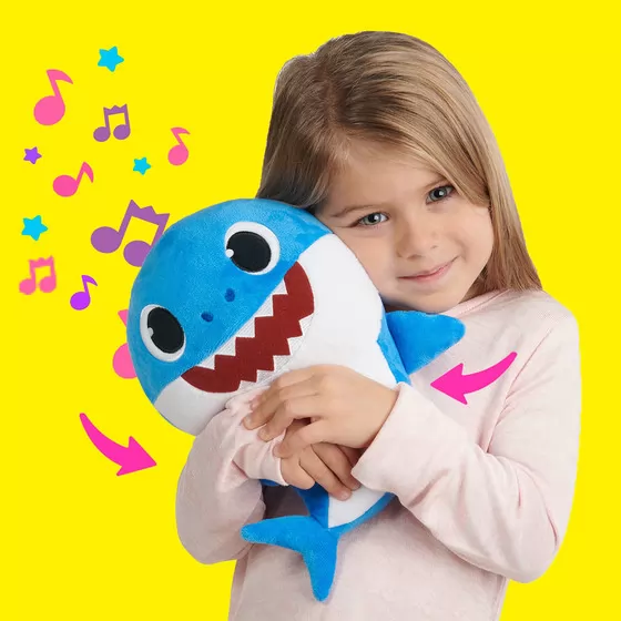 Интерактивная мягкая игрушка BABY SHARK - Папа Акуленка (30 cm)
