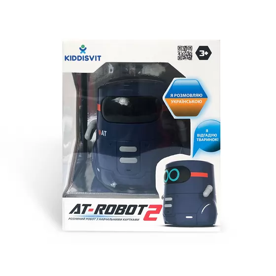 Умный робот с сенсорным управлением и обучающими карточками - AT-ROBOT 2 ( (темно-фиолетовый)