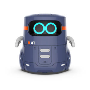 Розумний робот з сенсорним керуванням та навчальними картками - AT-ROBOT 2 (темно-фіолетовий)