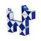Головоломка Rubik's - Змійка (Біло-Блакитна) - RBL808-1_6.jpg - № 6