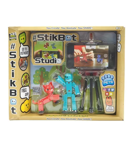 Ігровий Набір Для Анімаційного Творчості Stikbot S2 Pets - Студія - TST615А_1.jpg - № 1