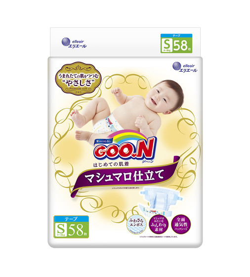 Підгузки Goo.N Super Premium Marshmallow Для Дітей (Розмір S, 4-8 Кг) - 853347_1.jpg - № 1