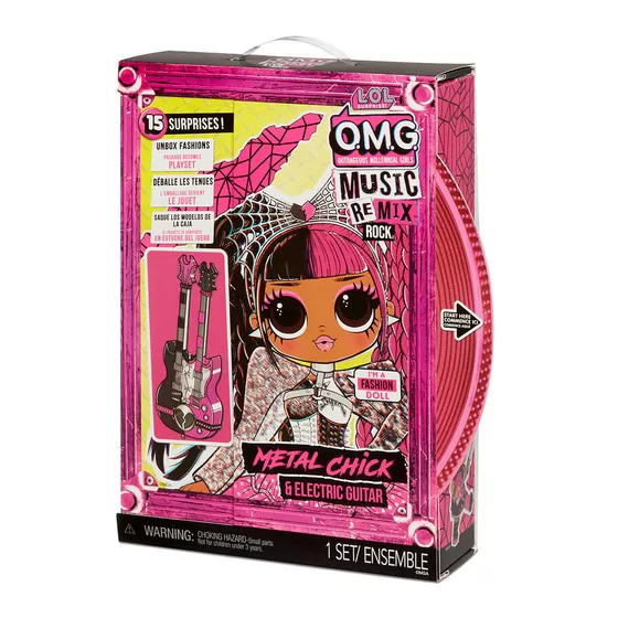 Игровой набор с куклой L.O.L. Surprise! серии O.M.G. Remix Rock" – Леди-Металл"