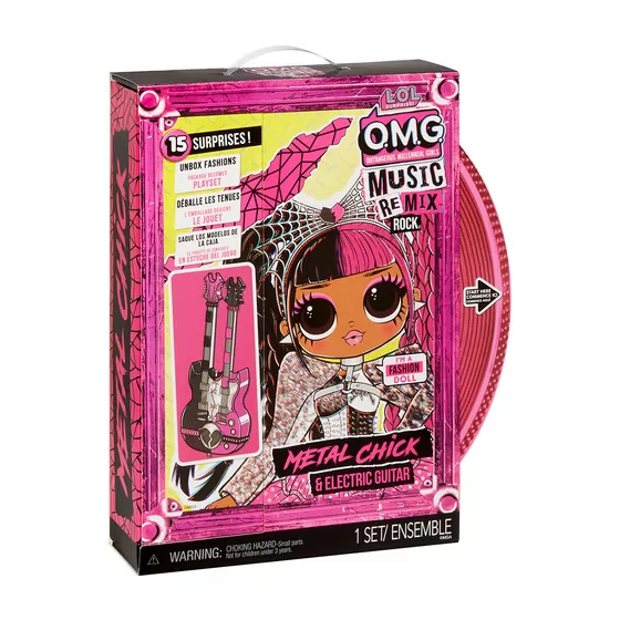 Игровой набор с куклой L.O.L. Surprise! серии O.M.G. Remix Rock" – Леди-Металл"