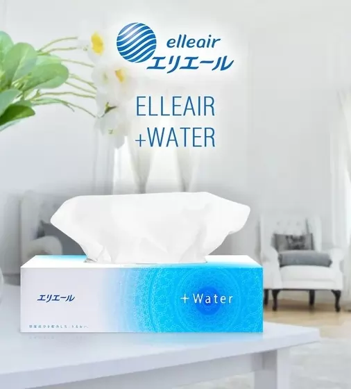 Салфетки Бумажные Увлажняющие Elleair +Water  (В Коробке, 180 Шт) - 713725_2.jpg - № 2
