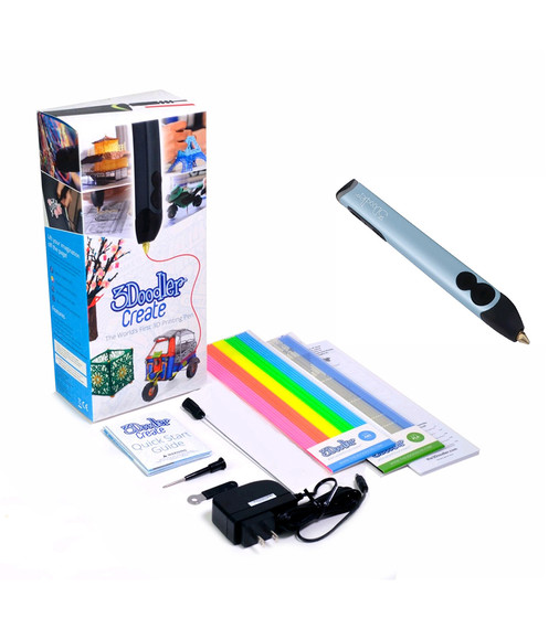 Професійна 3D-Ручка 3Doodler Create - Блакитний Металік - 3DOOD-CRE-PBLUE-EU_1.jpg - № 1
