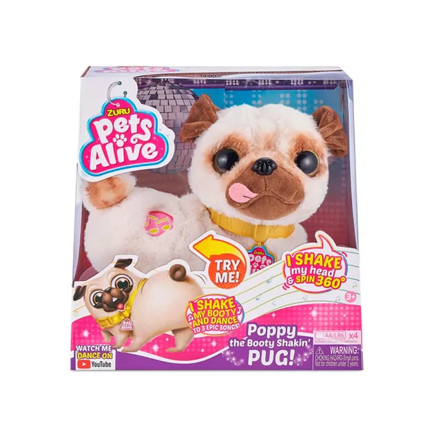 Интерактивная мягкая игрушка Pets Alive &ndash; Танцующий Мопс