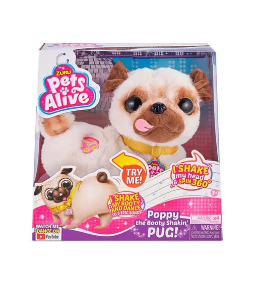 Інтерактивна м'яка іграшка Pets Alive - Мопс-Танцівник - 9521_4.jpg - № 4