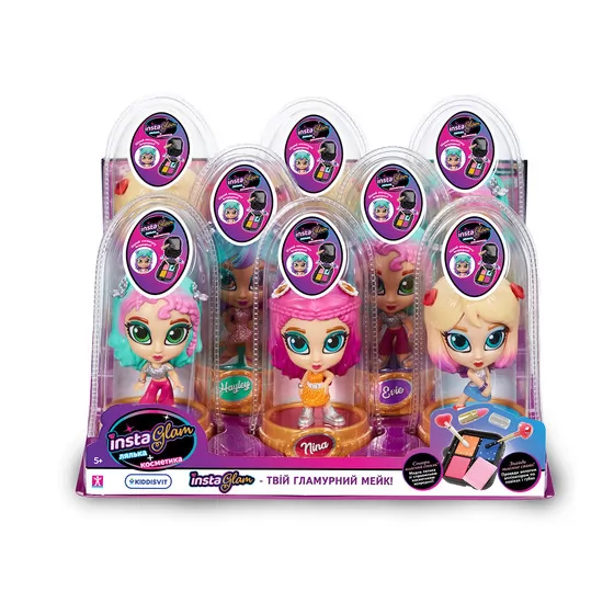 Игровой набор с куклой и косметикой 2 в 1 Instaglam S1 – Иви