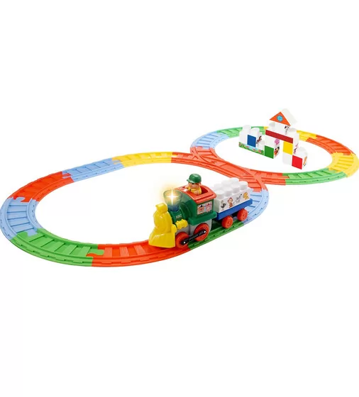 Игровой набор с конструктором и железной дорогой - Паровозик с животными - 061853_1.jpg - № 1