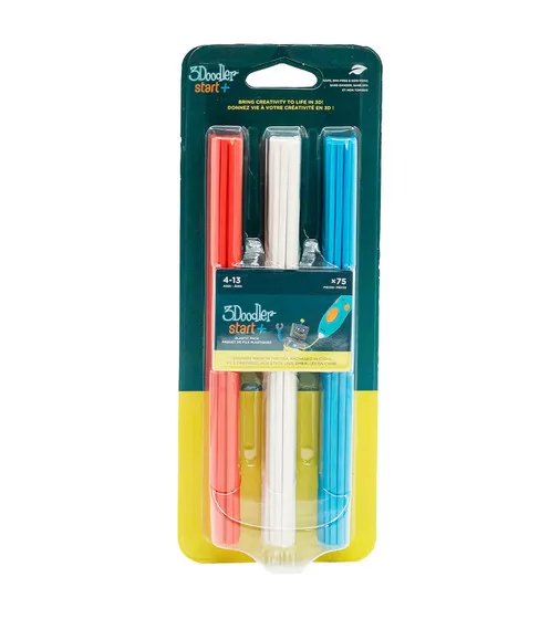 Набор стержней для 3D-ручки 3Doodler Start  - Микс (75 шт: красный, белый, синий) - 3DS-ECO-MIX1-75_2.jpg - № 2