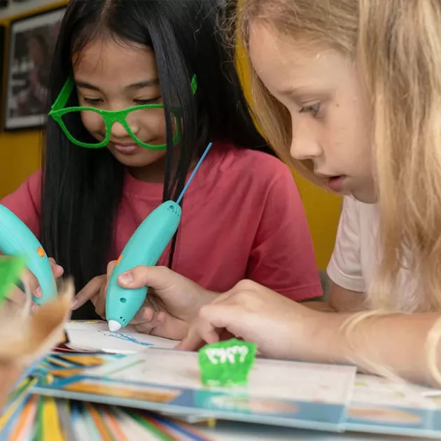 Набір стрижнів для 3D-ручки 3Doodler Start - Мікс (75 шт: червоний, білий, синій)