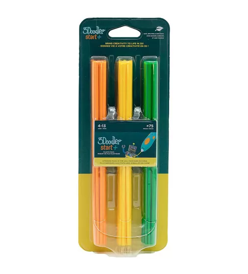 Набір стрижнів для 3D-ручки 3Doodler Start - Мікс (75 шт: помаранчевий, жовтий, зелений) - 3DS-ECO-MIX2-75_2.jpg - № 2