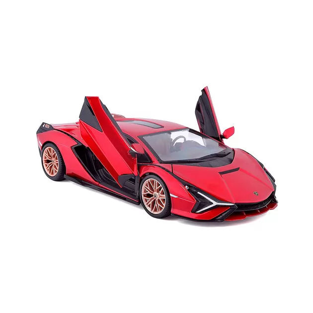 Автомодель - LAMBORGHINI SI&Aacute;N FKP 37 (асорті зелений металік, червоний металік, 1:24)